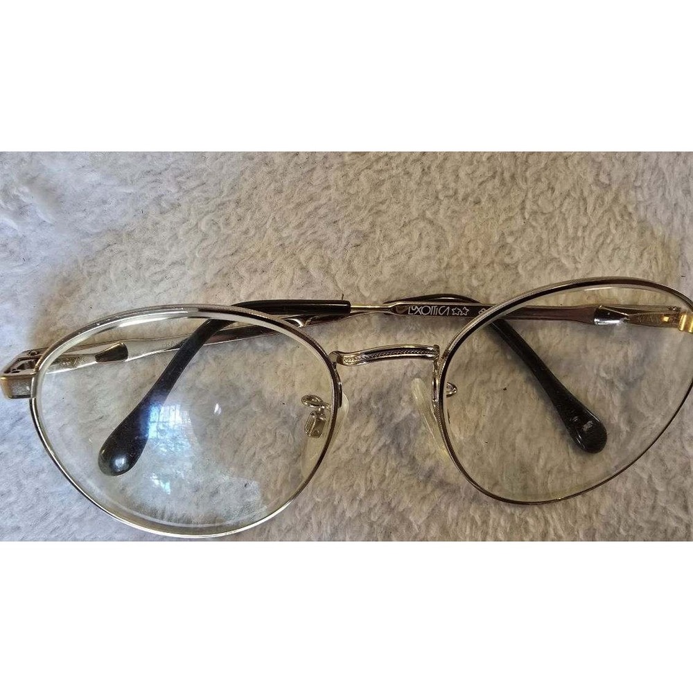 VINTAGE EYEGLASSES LUXOTTICA KLIXX 402 TORTOISE 140 ITALY Gold electroplated